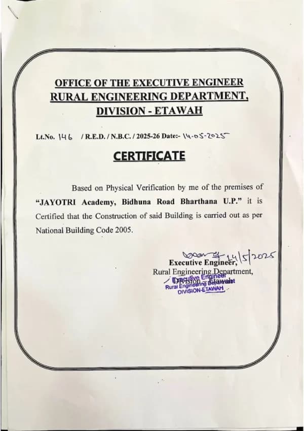 Building Safety Certificate Page 2